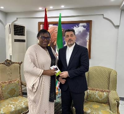 Lambassadeur de la République islamique dIran en Guinée rencontre le directeur de la radio et télévision guinéenne